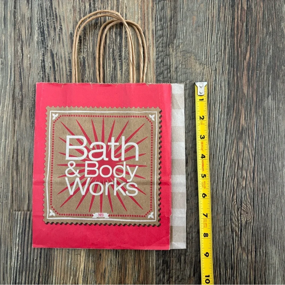Lot of 5 Bath & Body Works Empty Paper Shopping Gift Favor Bags Various Sizes